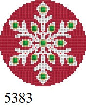 Snowflake, Burgundy Jeweled - 18 mesh