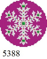  Snowflake, Raspberry Jeweled - 18 mesh