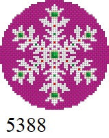 Snowflake, Raspberry Jeweled - 18 mesh