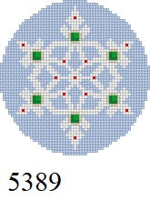  Snowflake, lt Blue Jeweled - 18 mesh
