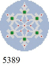 Snowflake, lt Blue Jeweled - 18 mesh