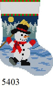  Dancing Snowman, Mini Stocking