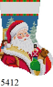  Santa Face with Toys, Mini Stocking