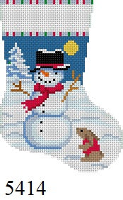  Snowman with Rabbit, Mini Stocking