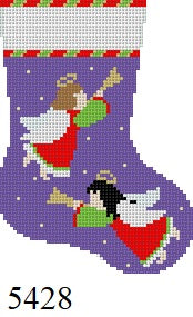 Horn Blowing Angels, Mini Stocking