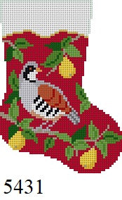  Partridge In Pear Tree, Mini Stocking