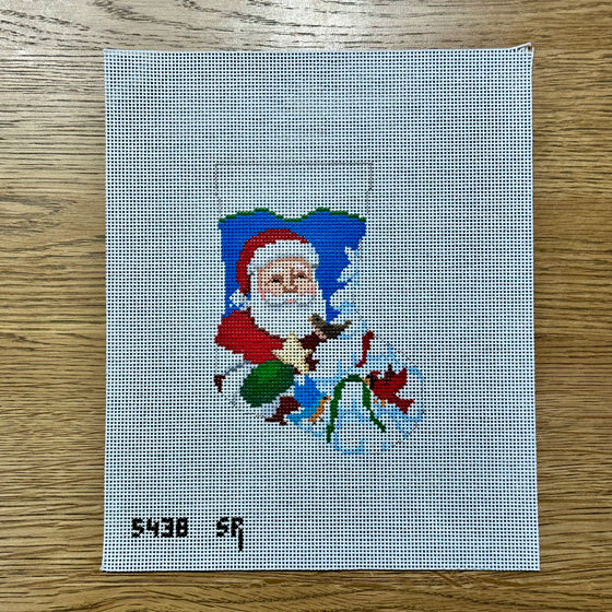 Bird Tree Santa, Mini Stocking