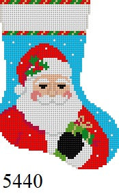  Santa with Gift, Mini Stocking