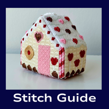  Stitch Guide - Valentines House, Mini House - 18 mesh
