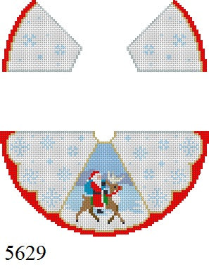  3D Angel, Santa On Reindeer