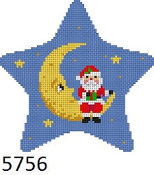  Star, Santa Sitting On Moon
