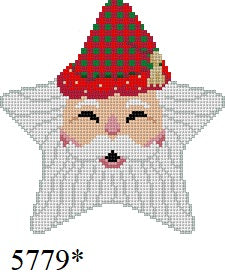 Star, Santa Face, Checker Hat