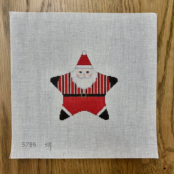 Star, Santa, Red Stripe Shirt