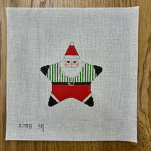  Star, Santa, Green Stripe Shirt