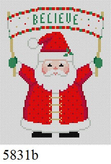  Banner Santa, Ornament - 18 mesh