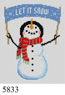  Banner Snowman, Ornament - 18 mesh