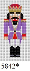 Purple King Nutcracker, Ornament - 18 mesh