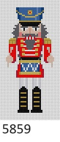 Nutcracker, Drummer, Ornament - 18 mesh