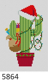 Santa Cactus, Ornament - 18 mesh