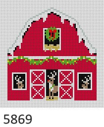 Reindeer Barn, Ornament - 18 mesh