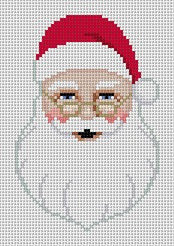 Santa Face, Ornament - 18 mesh