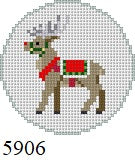  Reindeer,  2.5" Round - 18 mesh