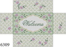  Violet Trellis, "Welcome", Brick Cover - 13 mesh