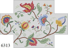  Crewel Floral, Brick Cover, Brick Cover - 13 mesh