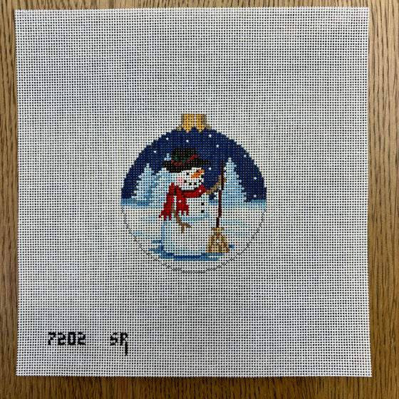 Night Snowman, 3.25" Round