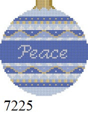  "Peace", 3.25" Round - 18 mesh