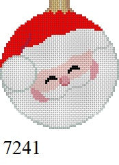  Santa Face Close Up, 3.25" Round - 18 mesh