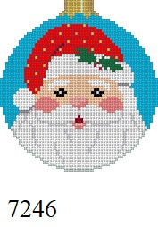  Santa Face, 3.25" Round