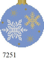  Snowflakes, 3.25" Round - 18 mesh
