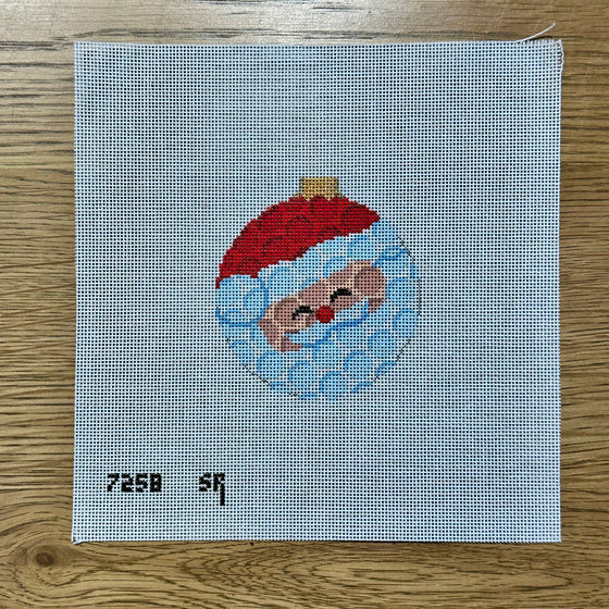 Golfball Santa, 3.25" Round